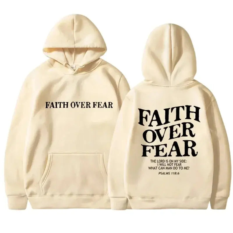 FAITH OVER FEAR Hoodies Velarano